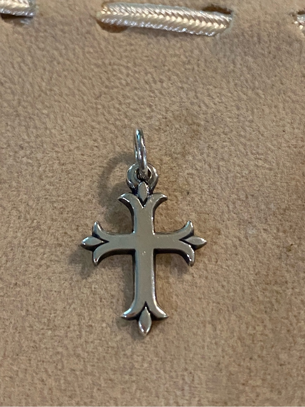 JAMES AVERY Sterling Silver Fleuree Cross Charm - Retired - Authentic